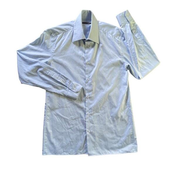 Louis Vuitton Uniforms Button Up Shirt Mens Medium/40 Shirt Blue Oxford Cotton - Picture 1 of 9